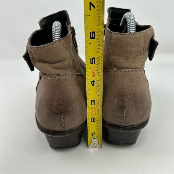 Abeo Women's Cadence Booties Size 8 Brown Slip-Resistant Block Heel - Picture 9 of 15